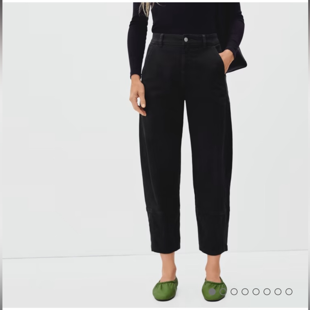 Everlane black utility barrel pants - sz 10